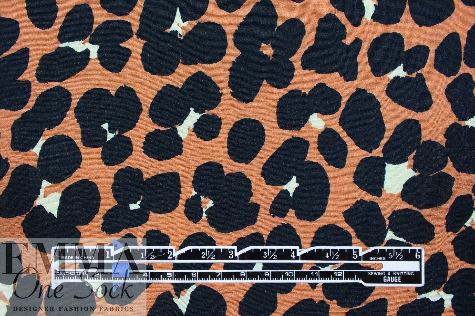 Italian 'animal dots' ECOVERO drapey viscose woven 1.875 yd