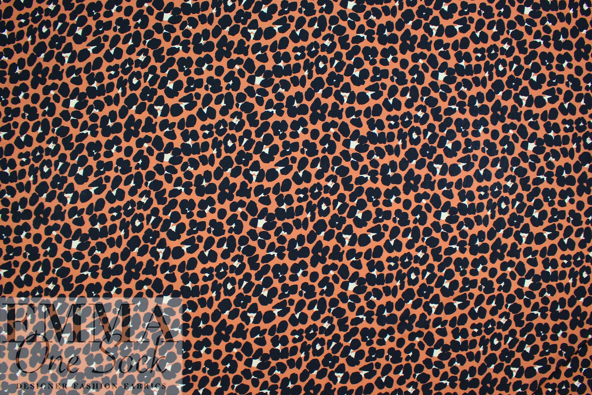 Italian 'animal dots' ECOVERO drapey viscose woven 1.75 yd