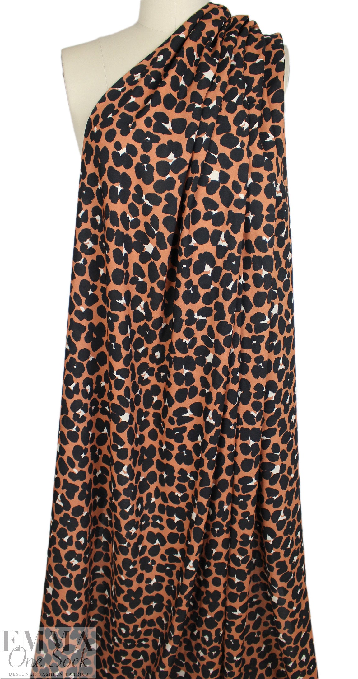 Italian 'animal dots' ECOVERO drapey viscose woven 1.875 yd