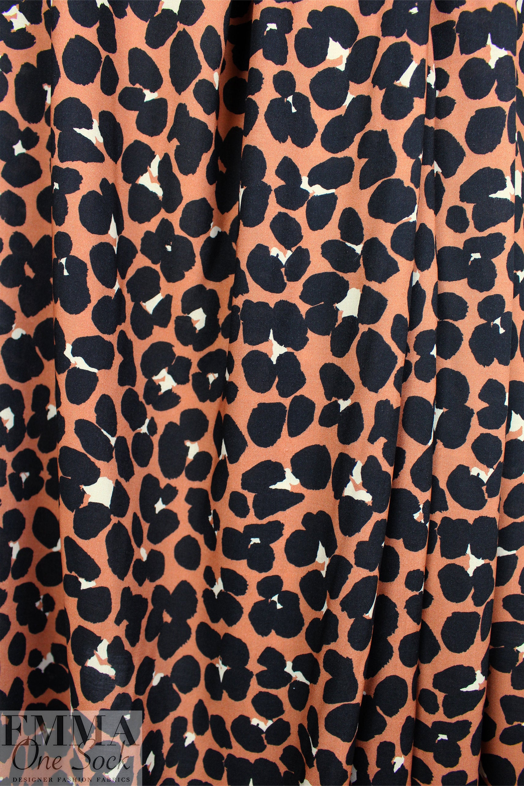 Italian 'animal dots' ECOVERO drapey viscose woven 1.875 yd