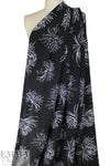 The Ko0ples black/white floral ECOVERO viscose challis .625 yds