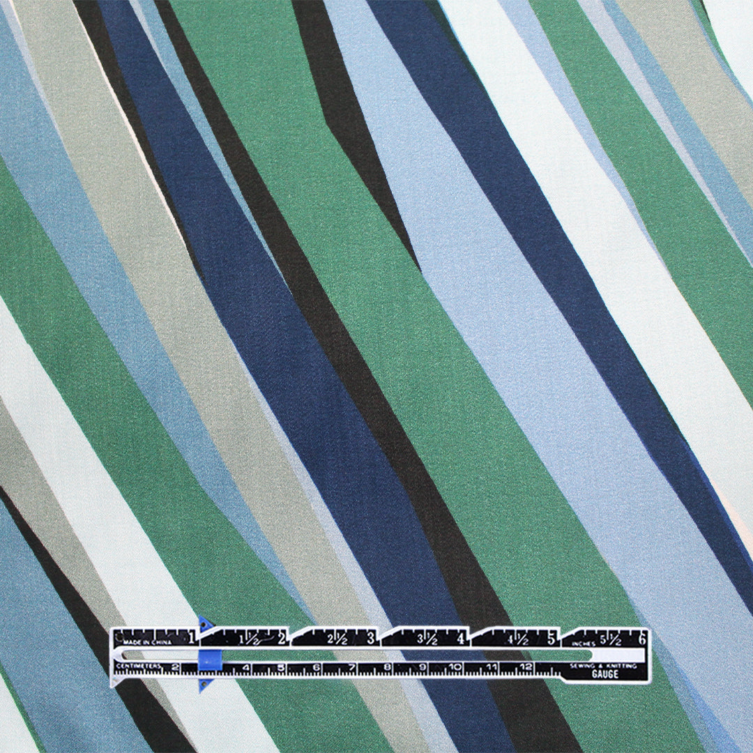 Italian 'waterway' ECOVERO viscose satin finish woven 1.625 yds