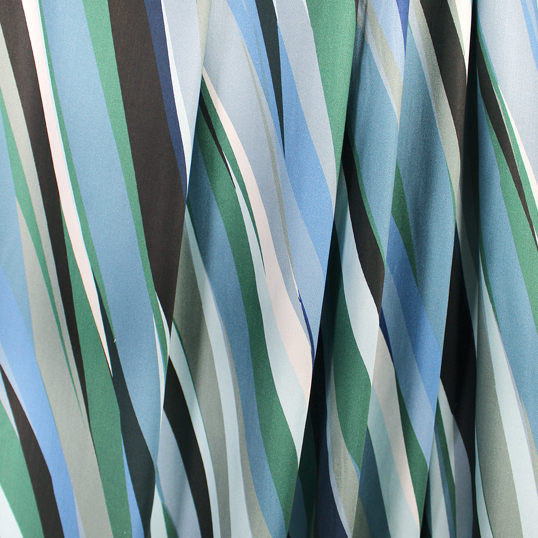 Italian 'waterway' ECOVERO viscose satin finish woven 1.75 yd