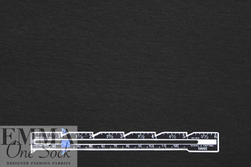 black ecovero viscose jersey knit, 215 GSM 1.25 yds