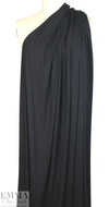 black ecovero viscose jersey knit, 215 GSM 1.25 yds