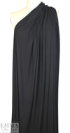 black ecovero viscose jersey knit, 215 GSM 3 yd