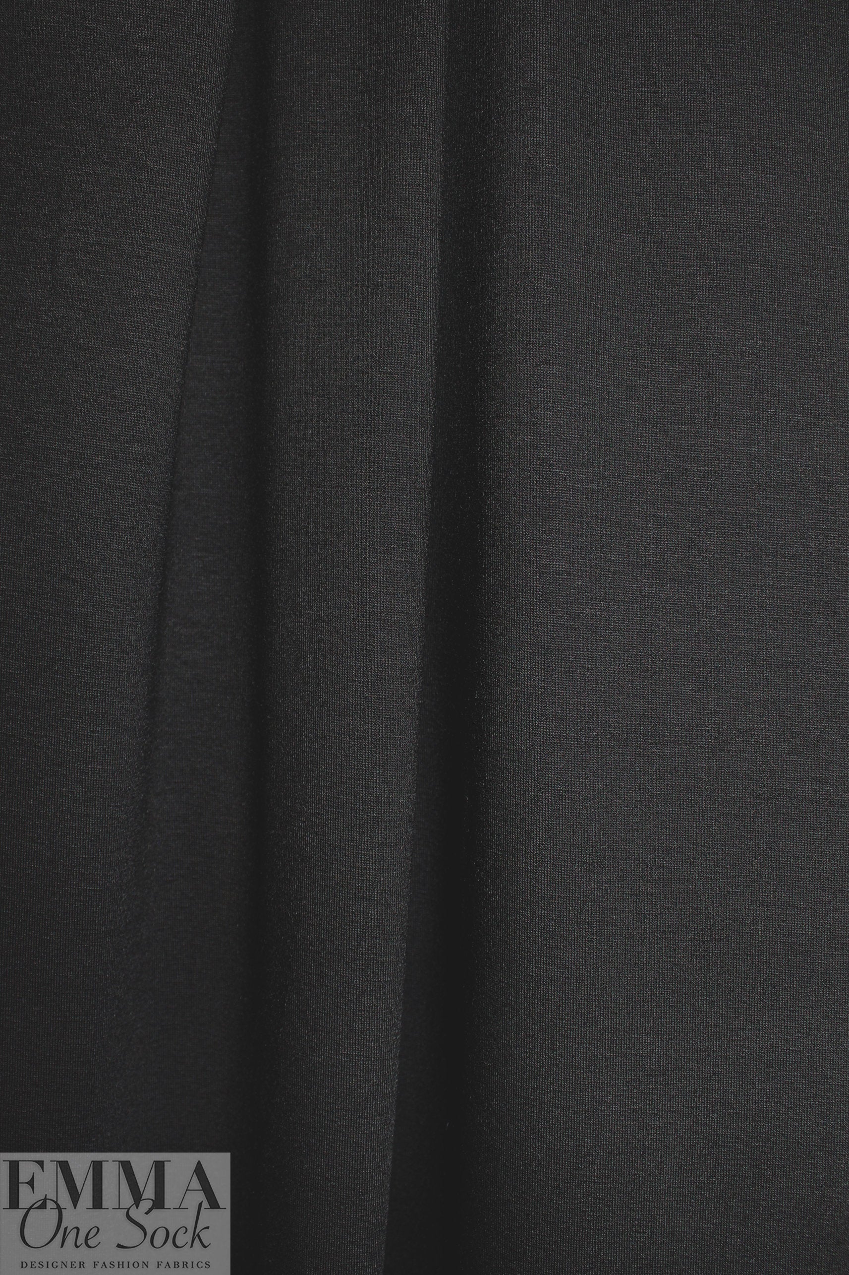 black ecovero viscose jersey knit, 215 GSM 1.75 yds