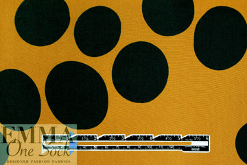 MTM ECOVERO viscose twill Oeko-Tex cert., dijon dot 1.5 yd