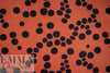 MTM ECOVERO viscose twill Oeko-Tex cert., sienna dot 1.625 yd