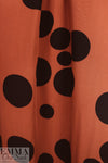 MTM ECOVERO viscose twill Oeko-Tex cert., sienna dot 1.625 yd