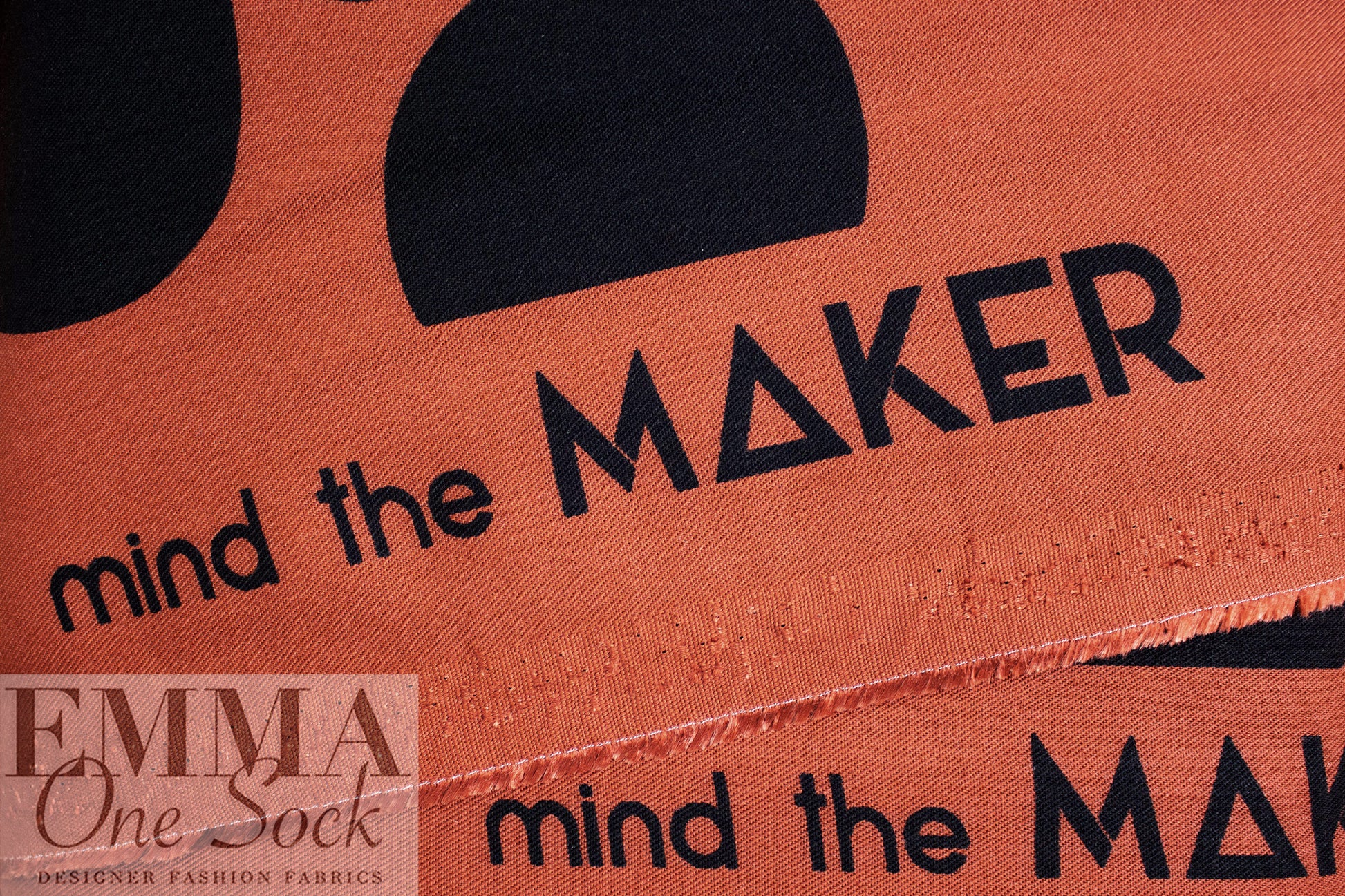 MTM ECOVERO viscose twill Oeko-Tex cert., sienna dot 2 yd