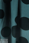 MTM ECOVERO viscose twill Oeko-Tex cert., dark teal dot .625 yds