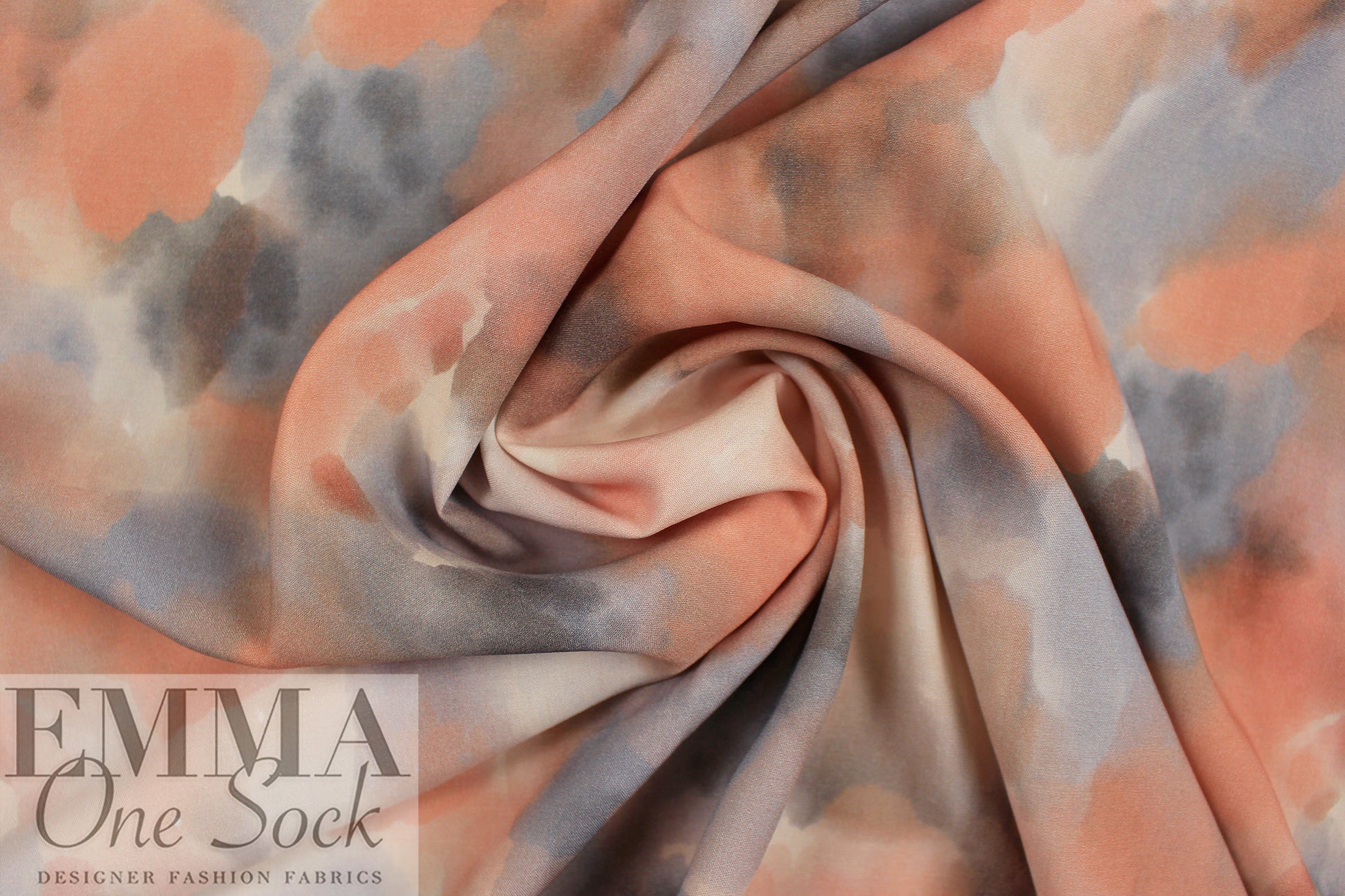 Italian 'peachy clouds' ECOVERO drapey viscose woven 1.625 yd