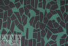 MTM ECOVERO jersey Oeko-Tex cert., 'odd puzzle' - green/grey 1.375 yd