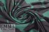 MTM ECOVERO jersey Oeko-Tex cert., 'odd puzzle' - green/grey 1.375 yd