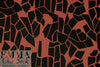MTM ECOVERO jersey Oeko-Tex cert., 'odd puzzle' - sienna/caviar 1.25 yds