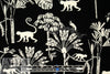 black/cream jungle sihouette Eco Vero viscose woven