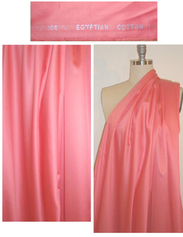 Giza 100% egyptian cotton shirting - coral 1.375 yd