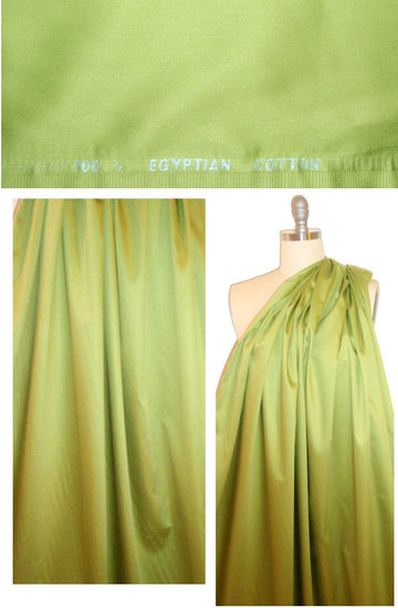 Giza 100% egyptian cotton shirting - lime 2 yd