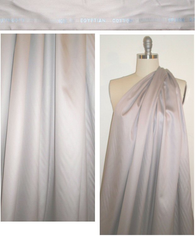 Giza 100% egyptian cotton shirting - stone 1.66 yd