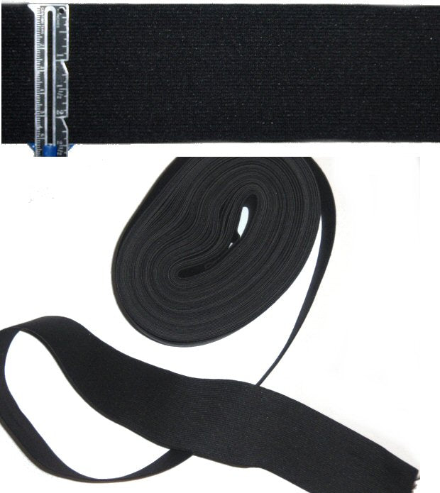 J0nes NY black 2.5-inch wide elastic