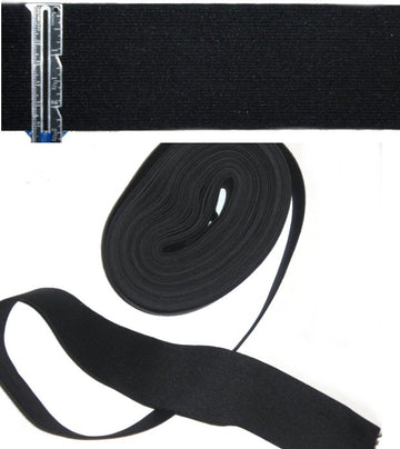 J0nes NY black 2.5-inch wide elastic