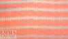 NY designer embroidered voile - coral/platinum static 1.75 yd