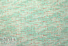 NY designer printed, embroidered silk/linen - coral stripe 1.875 yd