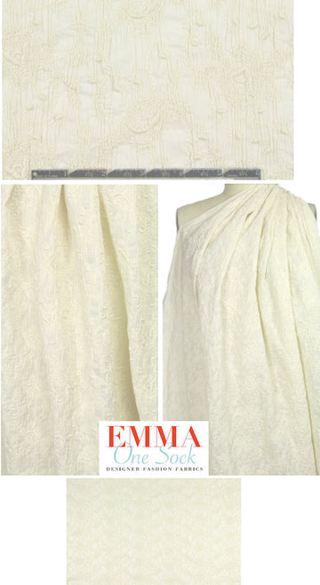 Ni1i L0tan crinkle embroidered cotton - ivory
