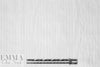 embroidered cotton striped damask - white