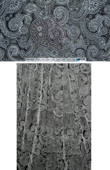 'hammered metal' embossed velvet knit - gunmetal