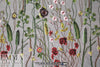 summery floral embroidered sheer mesh - black