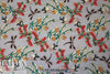 dragonfly floral embroidered sheer mesh