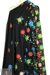 A1ice & 01ivia embroidered flowers border crepe woven