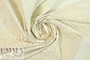 NY designer embroidered cotton lawn - antique ivory