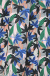 famous designer colorful leaves embroidered organza