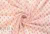 NY designer emb. crinkle silk/cotton voile - pink/ivory 1.25 yds