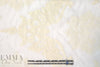 NY designer ivory embroidered silk/cotton voile 1.66 yd