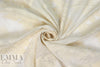 NY designer ivory embroidered silk/cotton voile .875 yds