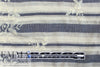 CA designer embroidered border cotton damask stripe woven 1.75 yd