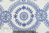 CA designer blue/white embroidered cotton eyelet 1.33 yds