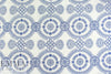 CA designer blue/white embroidered cotton eyelet 1.33 yds