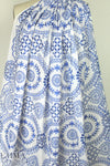 CA designer blue/white embroidered cotton eyelet