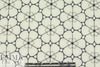 NY designer black/ivory embroidered cotton voile