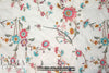 CA designer floral embroidered cotton stretch woven