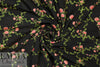 NY designer lattice embroidered viscose woven - black