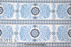 NY designer blue/white embroidered cotton eyelet