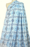 NY designer blue/white embroidered cotton eyelet