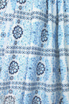 NY designer blue/white embroidered cotton eyelet