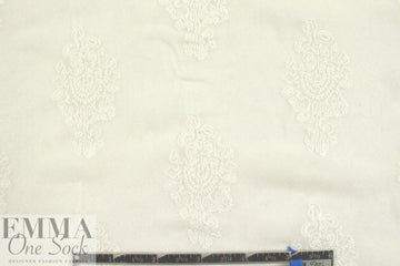 The0ry embroidered motif silk - ivory